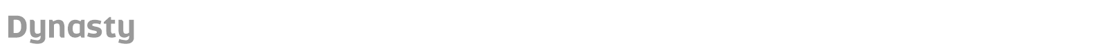 Dynasty font preview